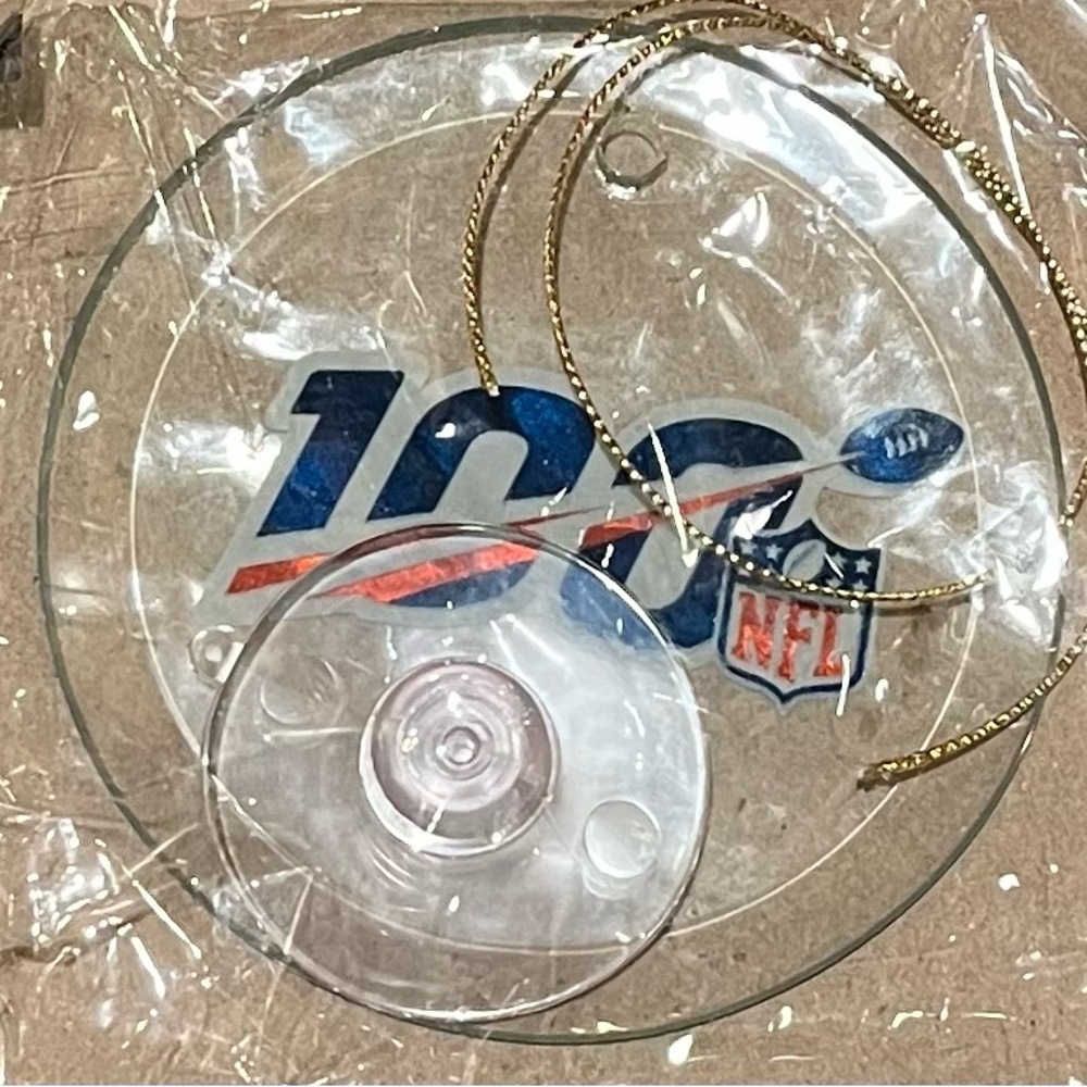 100 year anniversary of NFL commemoration window hanging